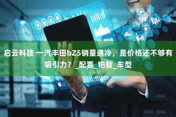 启云科技 一汽丰田bZ5销量遇冷，是价格还不够有吸引力？_配置_铂智_车型