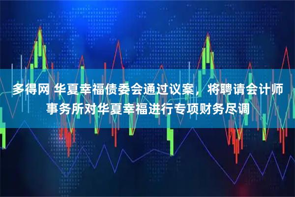 多得网 华夏幸福债委会通过议案，将聘请会计师事务所对华夏幸福进行专项财务尽调