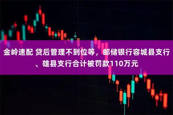 金岭速配 贷后管理不到位等，邮储银行容城县支行、雄县支行合计被罚款110万元