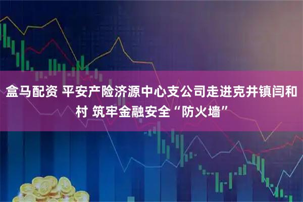 盒马配资 平安产险济源中心支公司走进克井镇闫和村 筑牢金融安全“防火墙”